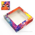 holographic paper lash boxes square false eyelash case